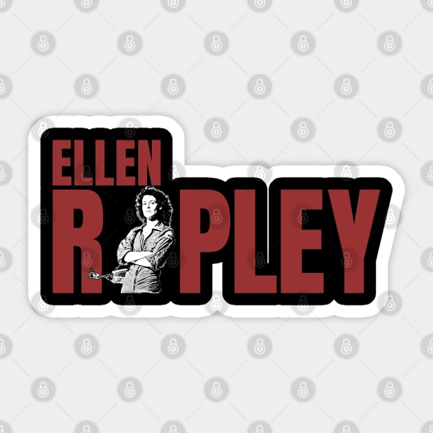 Ellen Ripley Sticker by Lowchoose